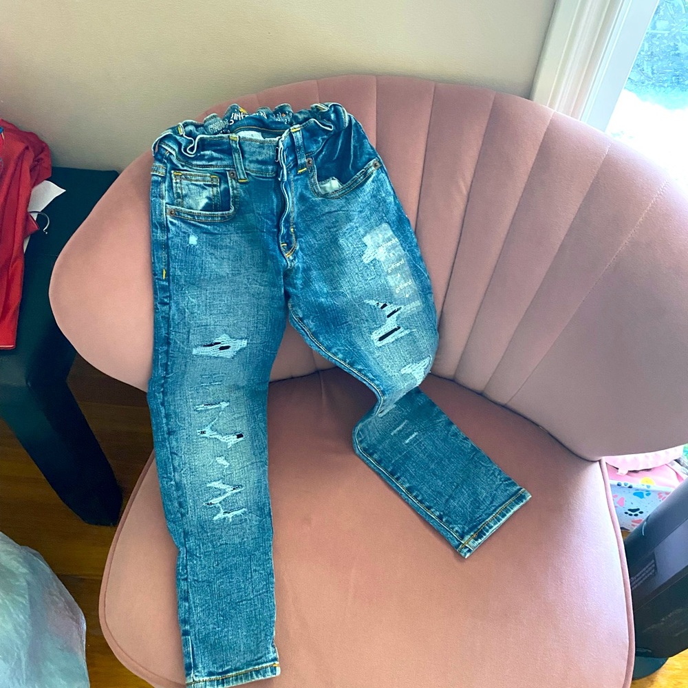 girls ripped style jeans